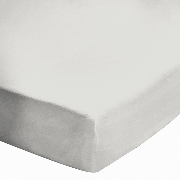 Drap Housse 120x190 cm Écru – 100% Coton, Fabrication Française