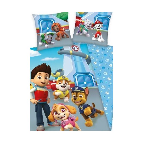 Housse de couette 140x200 Paw Patrol Mighty Pup's