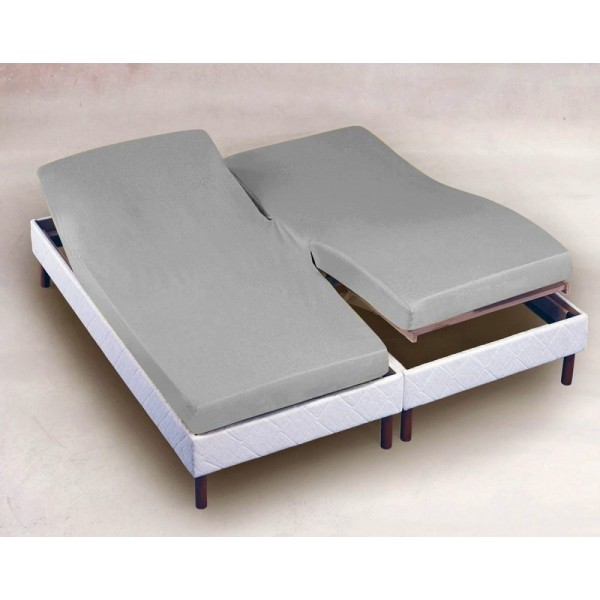 copy of Drap housse Cacao 2x70x190 Tête Relevable