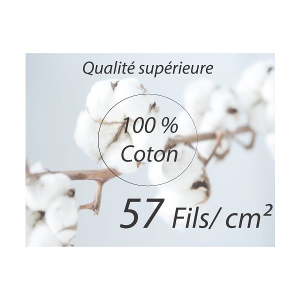 copy of Drap housse Cacao 2x70x190 Tête Relevable