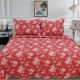 Couvre-lit 220X240cm Fleur Rouge  C-1-63