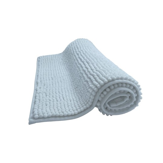 Tapis de bain Chenille blanc 50x80cm