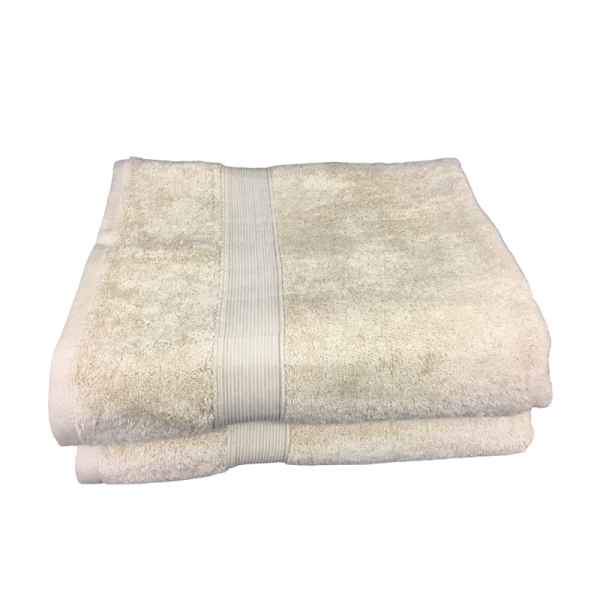 Lot de 5 Grandes Serviettes Eponge 600 g/m²  100 % coton - Marron