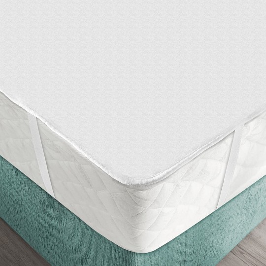 Protège Matelas Molleton Coton Élastomère 200g/m²  90x190 cm