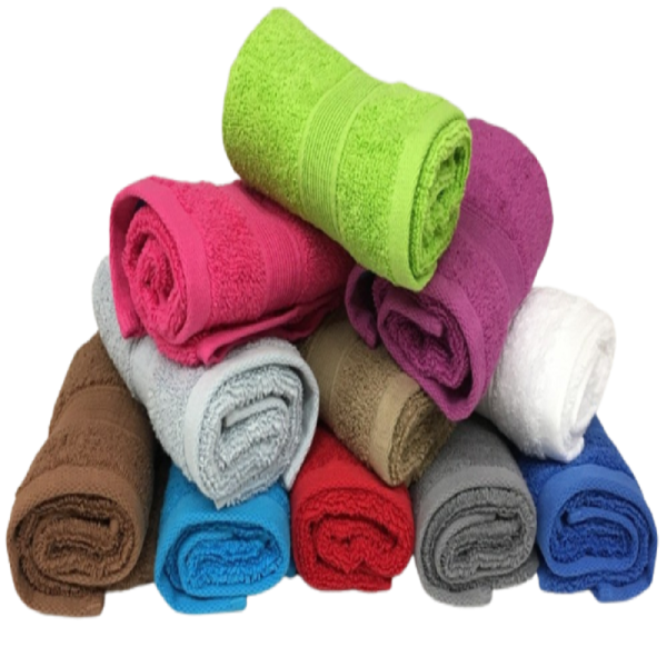 Lot de 5 Grandes Serviettes Eponge 600 g/m²  100 % coton - Marron