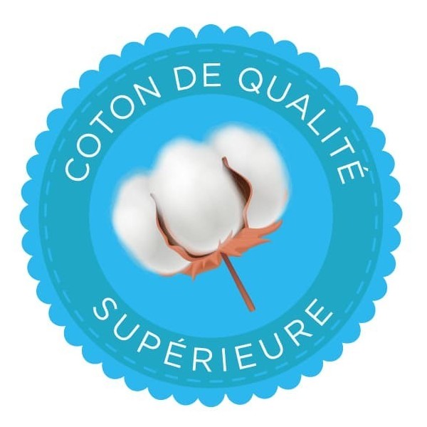 Serviette plage bleue grise en coton