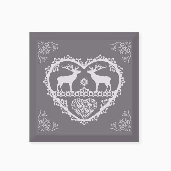 Taie Winter Gris 65x65 cm