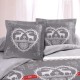 Lot de deux taies d'oreiller Winter gris