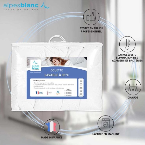 Couette Lavable à 95° 140x200
