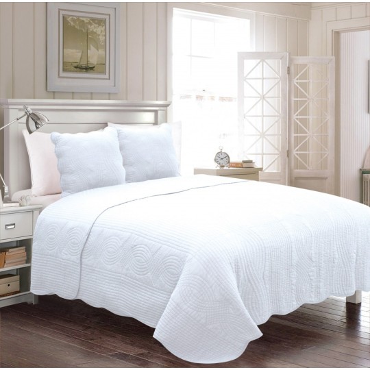 Couvre lit Blanc - 2 places