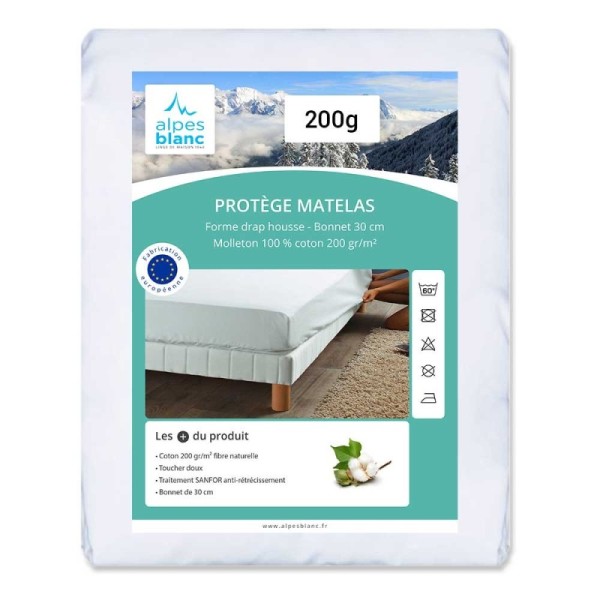 Protège Matelas 160x200cm - 200g/m²