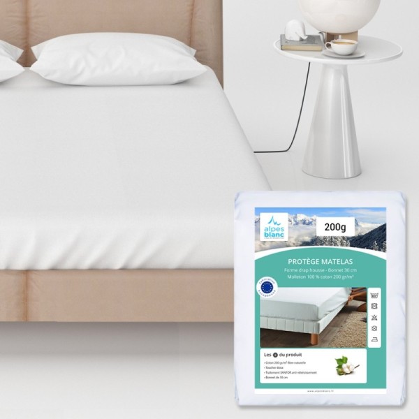 Protège Matelas 80x190cm - 200g/m²