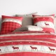 Housse de couette Cerf 260x240 cm + 2 taies pur coton zoom taies