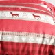 Housse de couette Cerf 260x240 cm + 2 taies pur coton zoom motifs