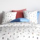zoom taies housse de couette skieurs pur coton