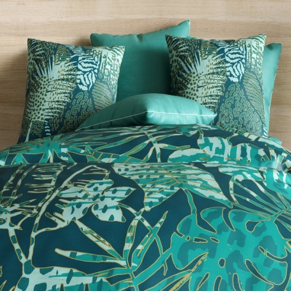 Zoom taies d'oreillers de la housse de couette 100 % coton ALba 240x260