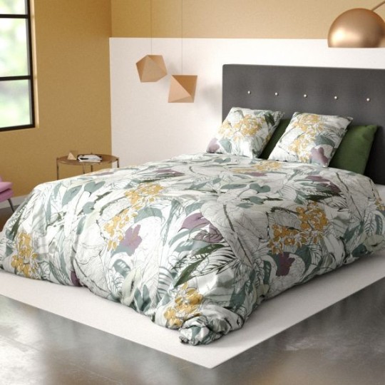 Housse de couette 100 % coton bio Zélia 240x260 dans chambre