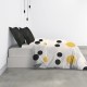 Housse de couette 100 % coton stitchy 240x260 dans chambre de biais