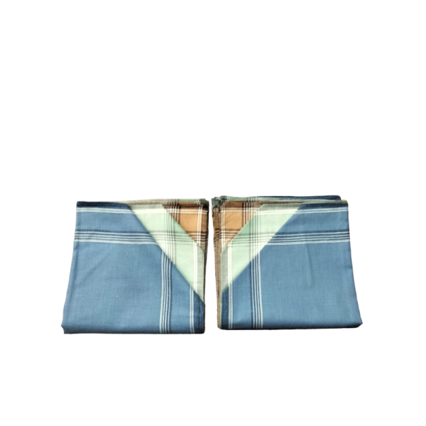 Lot de 12 Mouchoirs fond coloré 100% coton 40x40cm