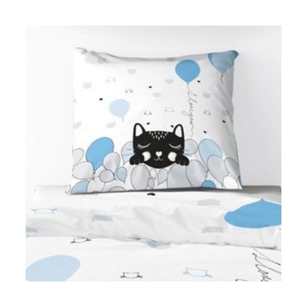 Taie Pussycat Blue 63x63