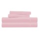 Parure de Draps percale de coton rose poudré 4 pièces