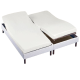 drap housse 2x70x190 blanc