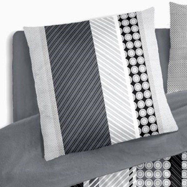 Taie housse de couette Géométrique gris