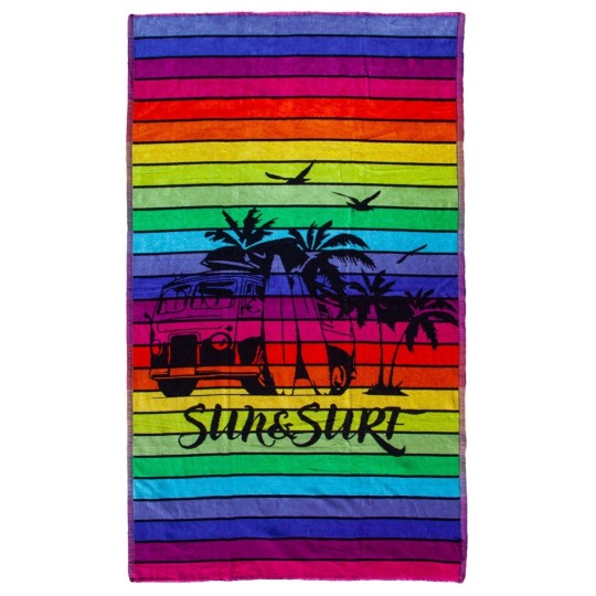 Serviette de plage Van Multicolore 90x170cm