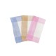 3 mouchoirs longs Lot de 6 Mouchoirs en tissu femme Bleu, Rose et Beige coton 28x28 cm