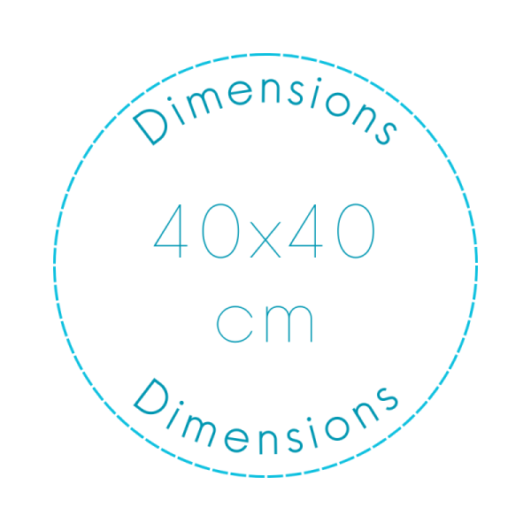 Pictogram dimensions 40x40cm