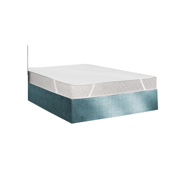 Protège Matelas Imperméable Molleton Coton 200g/m²  140x190 Plateau fond blanc
