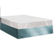 Protège Matelas Imperméable Molleton Coton 200g/m²  140x190 Plateau fond blanc