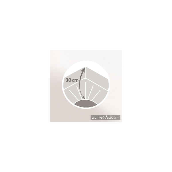 Protège Matelas Molleton Coton Élastomère 200g/m²  90x190 cm