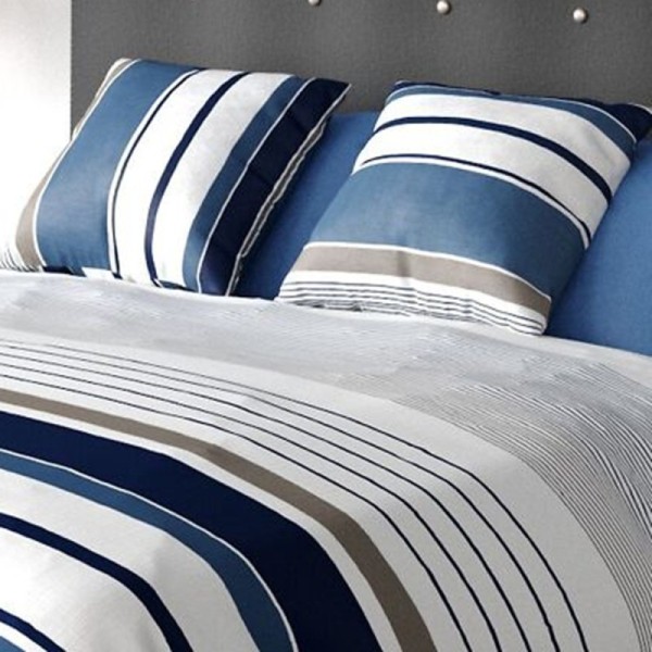 Housse de couette Belize 100% coton 220x240 cm + 2 taies assorties 65x65 cm