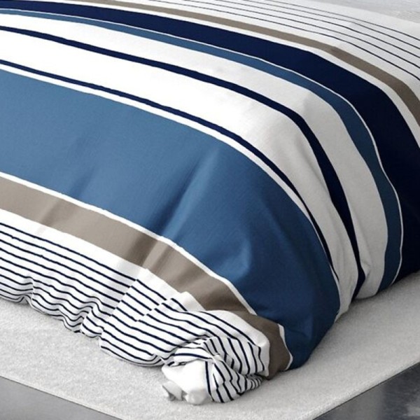 Détail du motif de la housse de couette Belize 100% coton 220x240 cm