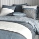 Housse de couette BREHAT 240x260cm 100% coton, vendue avec 2 aties assorties