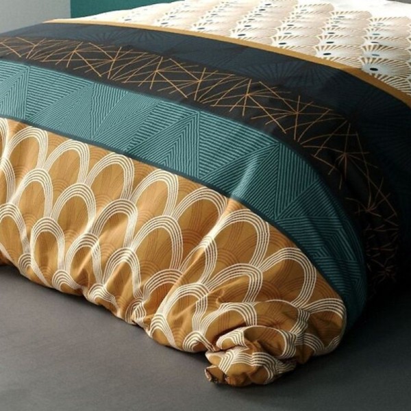 Détails de la housse de couette BANGUII 220x240 cm - 100 % Coton 57 fils