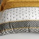 Détails des motifs de la housse de couette 220x240 cm Léo 100% coton