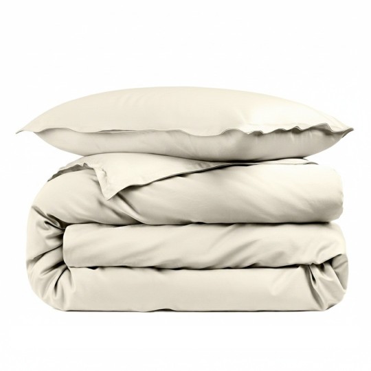 Housse de couette unie Percale de coton 80 fils/cm²