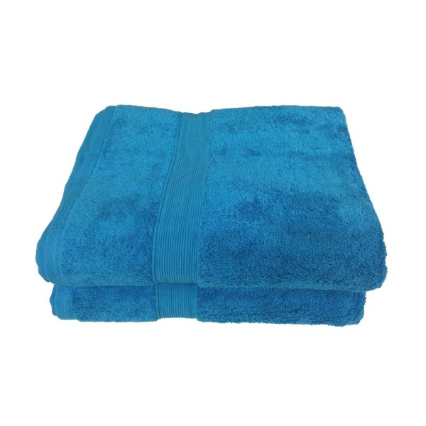 Lot de 5 Grandes Serviettes Eponge 600 g/m²  100 % coton - Marron