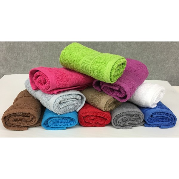 Lot de 5 Grandes Serviettes Eponge 600 g/m²  100 % coton - Marron