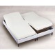 drap housse 2x70x190 blanc