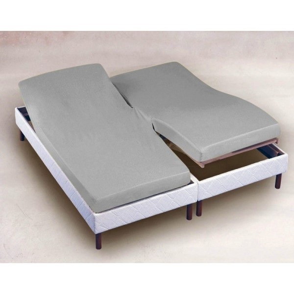 drap housse 2x70x190 blanc