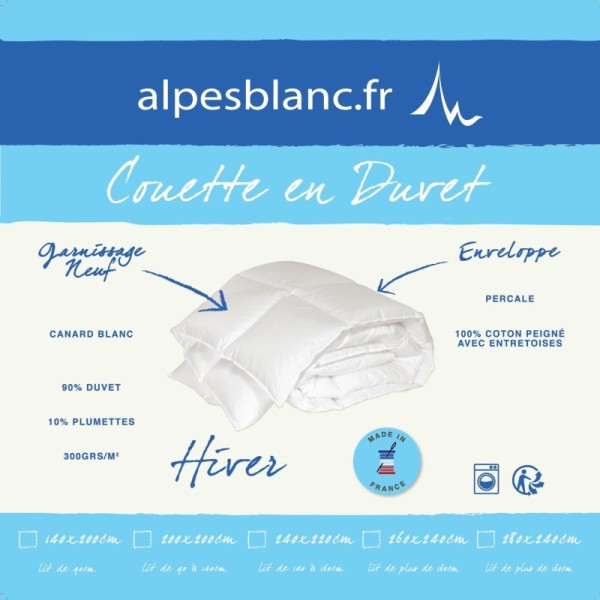 Couette Naturelle en Plume 140x200