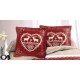 Housse de couette Chalet Winter Rouge 