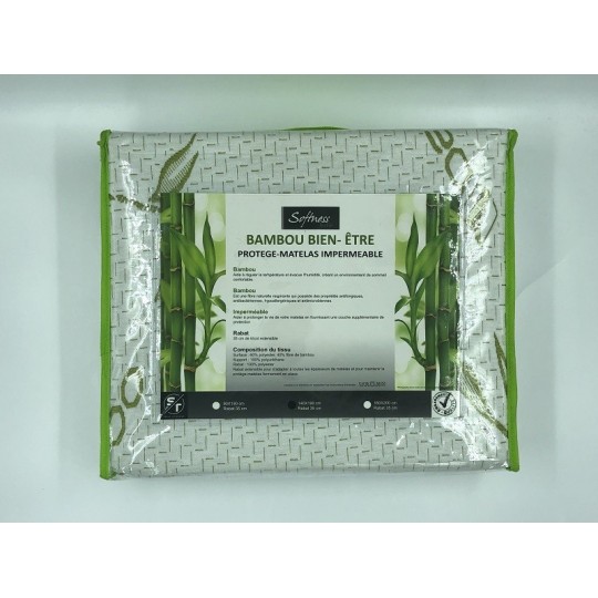 Protège Matelas Bambou - Imperméable 140x190